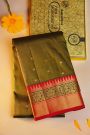Kancheepuram Silk Mehendi Green Saree