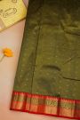 Kancheepuram Silk Mehendi Green Saree