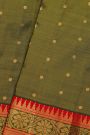 Kancheepuram Silk Mehendi Green Saree