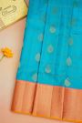 Kancheepuram Silk Sky Blue Saree