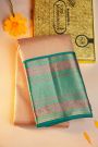 Kancheepuram Silk Salmon Peach Saree