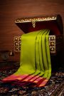 Kancheepuram Silk Parrot Green Saree