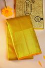 Kancheepuram Silk Lime Yellow Saree