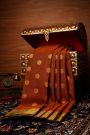 Kancheepuram Silk Rust Saree