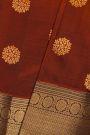 Kancheepuram Silk Rust Saree