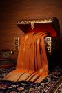 Kancheepuram Silk Rust Saree