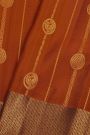 Kancheepuram Silk Rust Saree