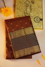 Kancheepuram Silk Dark Brown Saree