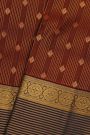 Kancheepuram Silk Dark Brown Saree