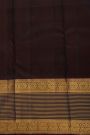 Kancheepuram Silk Dark Brown Saree