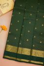 Kancheepuram Silk Bottle Green Saree