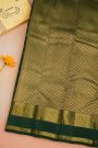 Kancheepuram Silk Bottle Green Saree