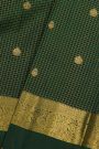 Kancheepuram Silk Bottle Green Saree