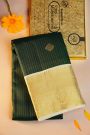 Kancheepuram Silk Bottle Green Saree