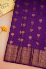 Kancheepuram Silk Dark Purple Saree
