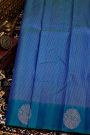 Kancheepuram Silk Peacock Blue Saree