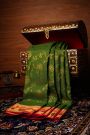 Kancheepuram Silk Bottle Green Saree