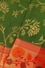 Kancheepuram Silk Bottle Green Saree