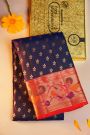 Kancheepuram Silk Navy Blue Saree