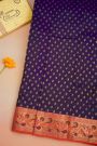 Kancheepuram Silk Navy Blue Saree