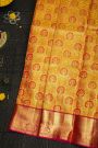 Kancheepuram Silk Yellow Saree