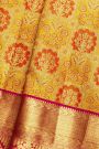 Kancheepuram Silk Yellow Saree