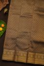 Kanchipuram Silk Rust Saree