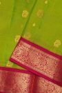 Kancheepuram Silk Parrot Green Saree