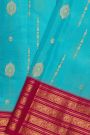 Kancheepuram Silk Sky Blue Saree