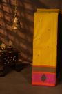 Kancheepuram Silk Yellow Saree