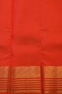 Kanchipuram Silk Orange Saree