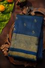 Kanchipuram Silk Navy Blue Saree