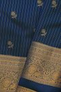 Kanchipuram Silk Navy Blue Saree