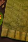 Kanchipuram Silk Bottle Green Saree