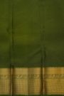 Kanchipuram Silk Bottle Green Saree