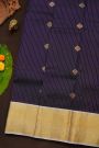 Kanchipuram Silk Navy Blue Saree