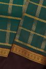 Kanchipuram Silk Peacock Green Saree