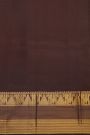 Kancheepuram Silk Rust Saree With Checks And Traditional Border