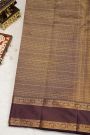 Kancheepuram Silk Light Pink Saree With Checks Body Gap Border