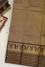 Kancheepuram Silk Sea Green Saree With Checks Body Traditional Border