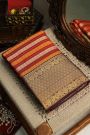 Kancheepuram Silk Multi-Colour Contrast Border Saree