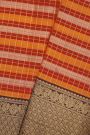 Kancheepuram Silk Multi-Colour Contrast Border Saree