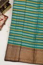 Kancheepuram Silk Multi-Colour Saree With Contrast Border