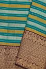 Kancheepuram Silk Multi-Colour Saree With Contrast Border
