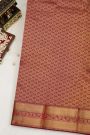 Kancheepuram Silk Off White Colour Saree With Zari Lines Body Contrast Border