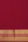 Kancheepuram Silk Off White Colour Saree With Zari Lines Body Contrast Border