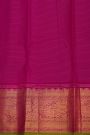 Kancheepuram Silk Parrot Green Saree With Zari Lines Contrast Border