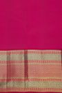 Kancheepuram Silk Light Green Saree With Zari Lines Checks Body Contrast Border