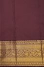 Kancheepuram Silk Pink Saree Zari Lines Body Contrast Border