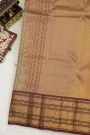 Kancheepuram Silk Sea Green Saree With Zari Lines Body Peacocks Traditional Border